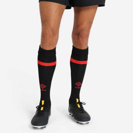 Fotbalové Ponožky Umbro England Rugby 22/23 Alternate Sock Černé Červené | CZ-03136
