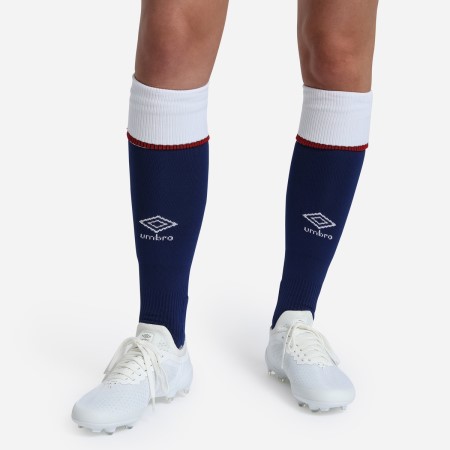 Fotbalové Ponožky Umbro Red Roses 22/23 Home Sock Tmavě Blankyt Bílé | CZ-68990