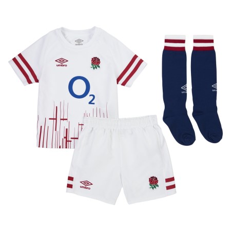 Fotbalové Rugby Umbro England Rugby 22/23 Home Infant Kit Bílé Červené Tmavě Blankyt | CZ-56073
