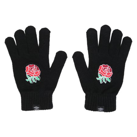 Fotbalové Rukavice Umbro England Rugby 22/23 Core Gloves Černé | CZ-95559