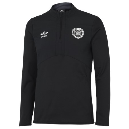 Fotbalové Sweats Umbro Heart Of Midlothian F.c. 22/23 Half Zip Fleece Černé | CZ-90046