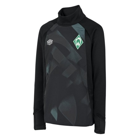 Fotbalové Topy Umbro Werder Bremen 22/23 Drill Top Junior Černé Zelene Tmavě Blankyt | CZ-15231