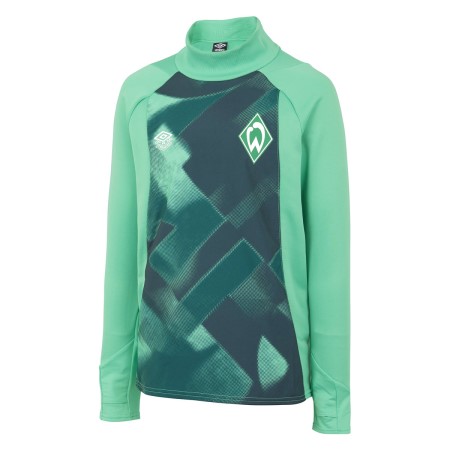 Fotbalové Topy Umbro Werder Bremen 22/23 Drill Top Junior Zelene Tmavě Zelene | CZ-24695