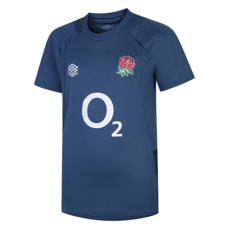 Fotbalové Tričko Umbro England Rugby 22/23 Gym Tee Junior Blankyt Černé | CZ-01037