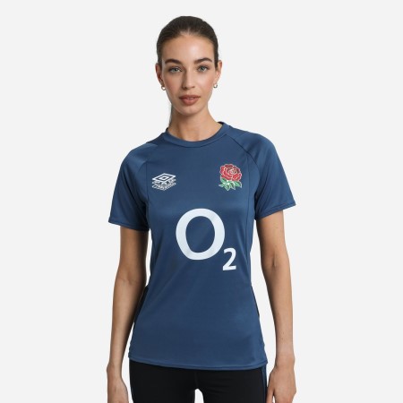 Fotbalové Tričko Umbro England Rugby 22/23 Gym Tee Blankyt Černé | CZ-10894