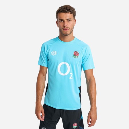 Fotbalové Tričko Umbro England Rugby 22/23 Gym Tee Blankyt Černé | CZ-13733