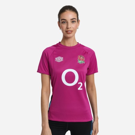 Fotbalové Tričko Umbro England Rugby 22/23 Gym Tee Vínové Blankyt Černé | CZ-48014
