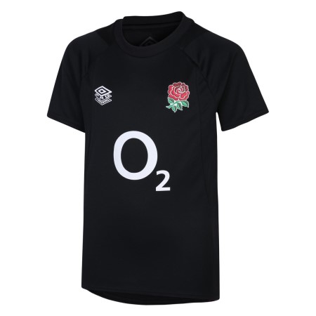 Fotbalové Tričko Umbro England Rugby 22/23 Gym Tee Junior Černé Červené Tmavě Fialové | CZ-49646