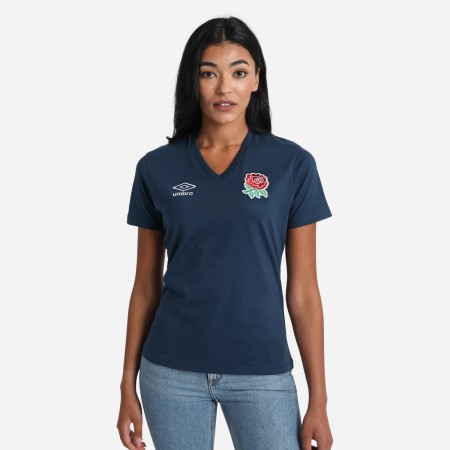Fotbalové Tričko Umbro England Rugby Classic Tee Tmavě Blankyt | CZ-66517