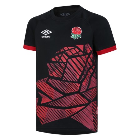 Fotbalové Šortky Umbro England Rugby 22/23 7S Alternate Replica Jersey Junior Černé Červené | CZ-47786