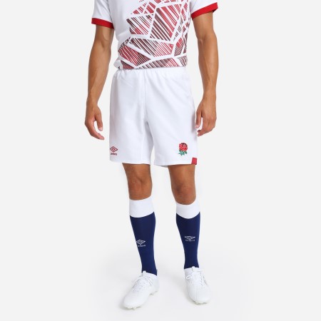 Fotbalové Šortky Umbro England Rugby 22/23 7S Home Replica Krátké Bílé Červené | CZ-80407