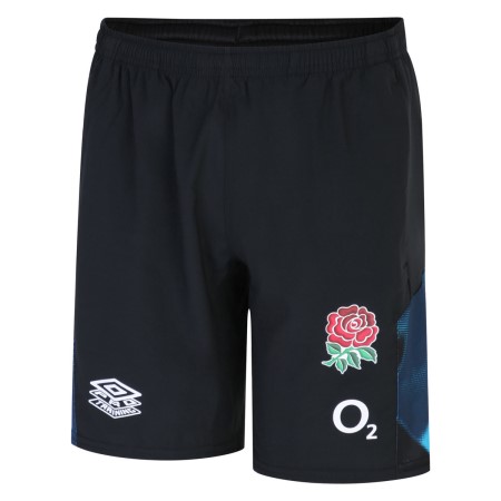 Fotbalové Šortky Umbro England Rugby 22/23 Gym Krátké Junior Černé Blankyt | CZ-52168