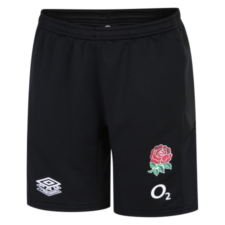 Fotbalové Šortky Umbro England Rugby 22/23 Long Knit Krátké Junior Černé | CZ-17501
