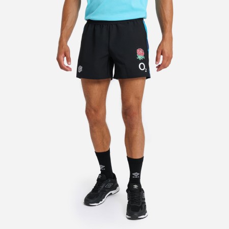 Fotbalové Šortky Umbro England Rugby 22/23 Tréninková Krátké Černé Blankyt | CZ-80814